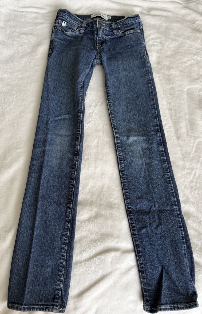 Abercrombie Kids Girls Skinny Jeans Size 12 Slim Medium Wash Cute Stretch